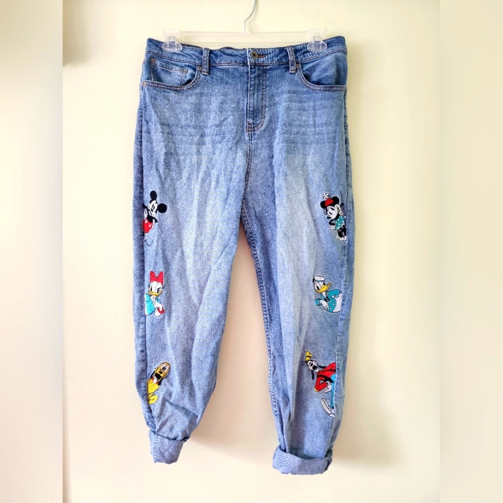 Disney embroidered jeans